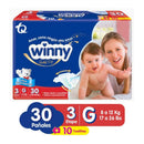 PAÑALES WINNY GOLD ETAPA 3 X30 UND