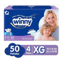 PAÑALES WINNY ULTRATRIM GOLD ETAPA 4 X50 UND