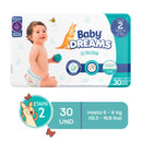 PAÑALES ULTRATRIM BABY DREAMS ETAPA 2 X30 UND