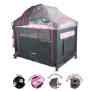 CUNA CORRAL PLAY VERONA 6070 ROSADO BEBESIT -