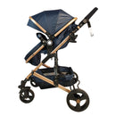 COCHE TIPO CUNA FJ HAPPY BABY AZUL