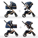 COCHE TIPO CUNA FJ HAPPY BABY AZUL