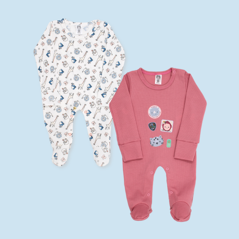 PIJAMA X2 BEBE NIÑA 10839 FOR BABY