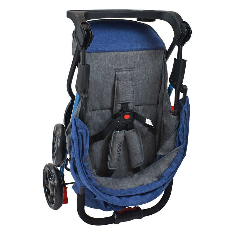 COCHE + PORTABEBÉ FAST TS AZUL HAPPY BABY