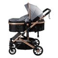 COCHE CUNA MOISÉS CONFORT FUNCIÓN MALETA EB-R147-1 GRIS EBABY