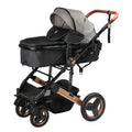 Coche cuna moisés de lujo ROMÁN- EB 163 GRIS EBABY