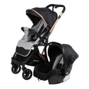 Coche Maleta Reversible + portabebe SPARROW - EB170 Gris ebaby