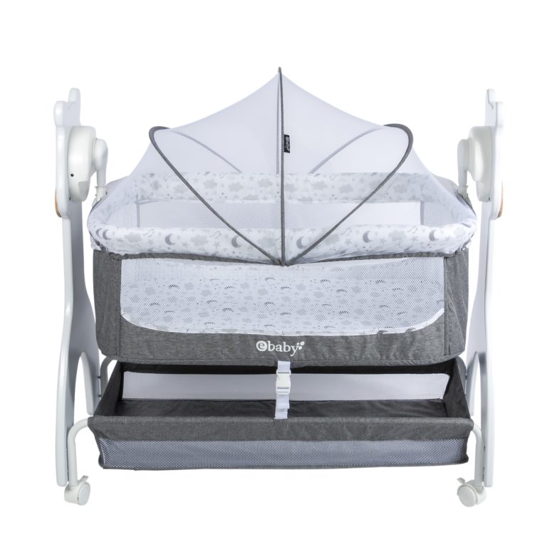 CUNA CORRAL DE LUJO AURA EB754 GRIS EBABY