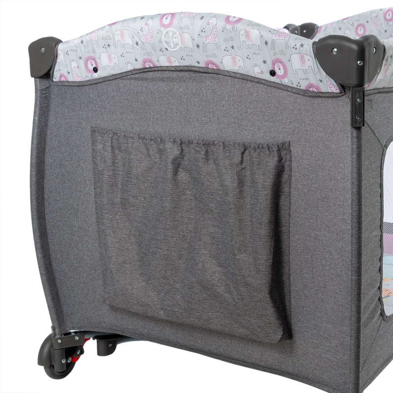 CUNA CORRAL MECEDORA SALLY EB716-3 OH EBABY GRIS - ROSADO