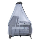 CUNA CORRAL MECEDORA SALLY EB 716-3 EBABY GRIS - ROSADO
