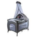 CUNA CORRAL MECEDORA SALLY EB 716-3 EBABY GRIS - ROSADO