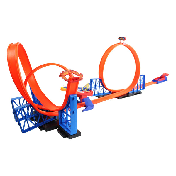 Mamabrum Pista De Carreras De Madera Para Niños A Partir De 3 Años, Maleta Magnética Con Pista De Coche, Vehículos Y Accesorios De Carretera, Pista De Rally Plegable Para Niños Con Coches Incluidos