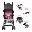 COCHE PASEADOR FUTURE ROSADO HAPPY BABY