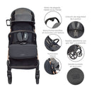 COCHE PARA BEBÉ ESTÁNDAR NOVA NEGRO PRIORI