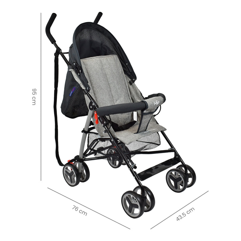 COCHE PASEADOR FUTURE NEGRO HAPPY BABY