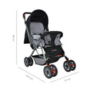 COCHE CUNA REVERSIBLE PASEADOR + BOLSO DALLAS NEGRO HAPPY BABY