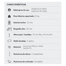 SILLA COMEDOR BEBÉ 2 EN 1 ROCK HAPPY BABY AZUL