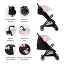 COCHE MALETA FLEX JCBX6 BEBESIT ROSADO-