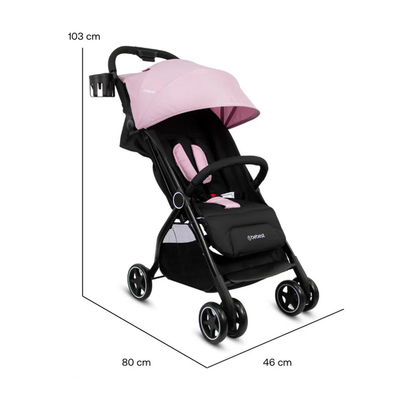 COCHE MALETA FLEX JCBX6 BEBESIT ROSADO-