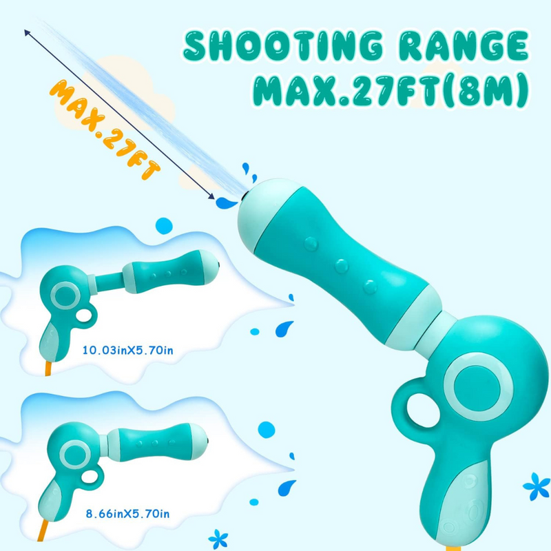 PISTOLA + MOCHILA DE AGUA ¡SET ACUATICO PARA DIVERSIÓN SIN LÍMITES! 619Y MUNBE