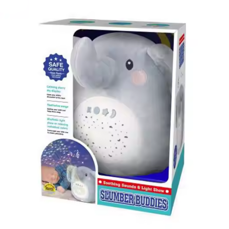 ELEFANTE PROYECTOR RELAJANTE ¡DULCES SUEÑOS PARA TU BEBÉ! SL88016 MUNBE