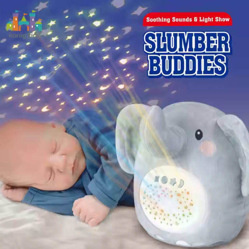 ELEFANTE PROYECTOR RELAJANTE ¡DULCES SUEÑOS PARA TU BEBÉ! SL88016 MUNBE