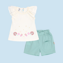 CONJUNTO SHORT BEBE NIÑA 50143 FOR BABY