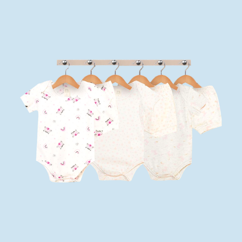 SETS X3 BODYS + SHORT 11046 FOR BABY