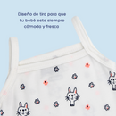 BODY CONEJO FLOR TIRAS 1056 CRECIENDO BABY