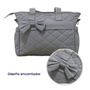 BOLSO PAÑALERA 3 PIEZAS 82302 MUNBE GRIS