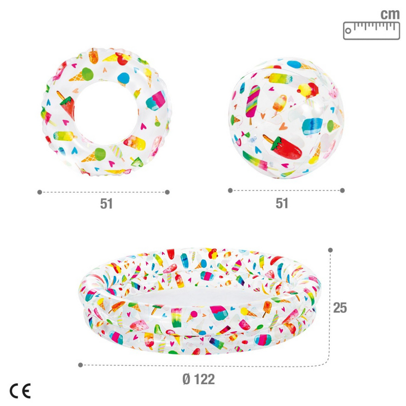 PISCINA + PELOTA + FLOTADOR 59460 BABY KAYS