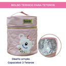 BOLSO PAÑALERA 4PZS 82309 MUNBE ROSADO