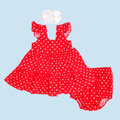 VESTIDO NIÑA 2028 ROJO CRECIENDO BABY