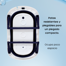 BAÑERA PLEGABLE ESTAMPADA, GOMA DE ALTA RESISTENCIA 190 MUNBE