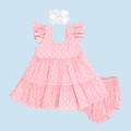 VESTIDO NIÑA 2028 PALO ROSA CRECIENDO BABY