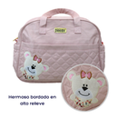 BOLSO PAÑALERA 4PZS 82309 MUNBE ROSADO