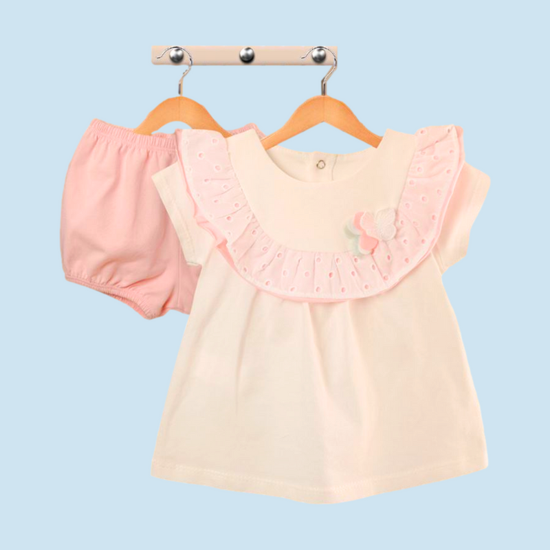 CONJUNTO SHORT NIÑA 50225 FOR BABY