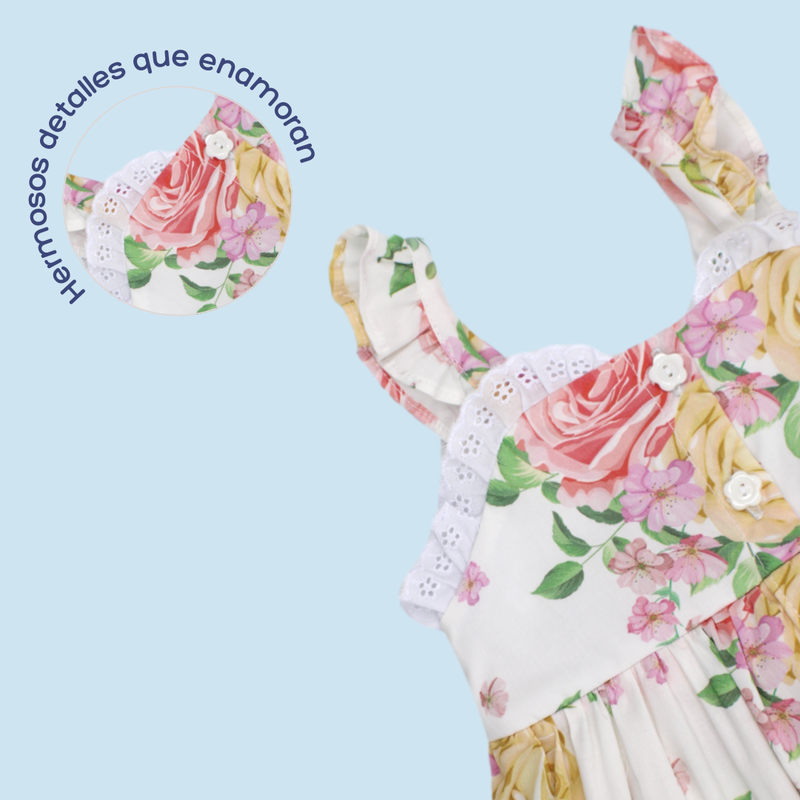 VESTIDO ASOLEADOR NIÑA 2007 CRECIENDO BABY