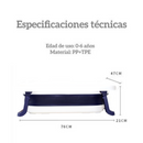 BAÑERA PLEGABLE ESTAMPADA, GOMA DE ALTA RESISTENCIA 190 MUNBE