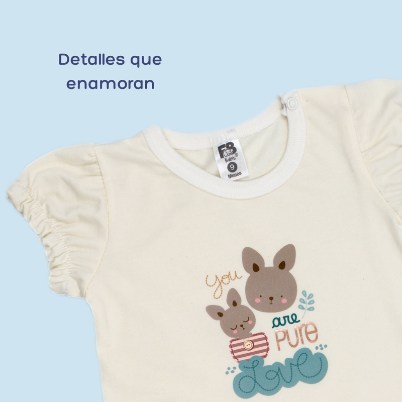 CONJUNTO BEBE NIÑA 10904 FOR BABY