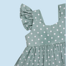 VESTIDO NIÑA 2028 VERDE CRECIENDO BABY
