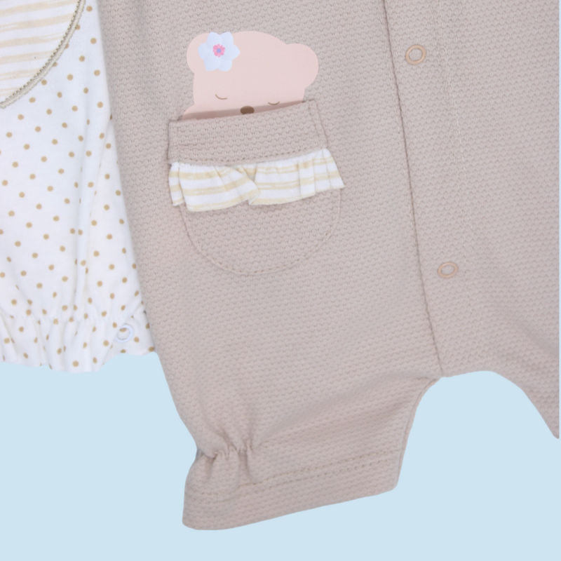 SET MAMELUCOS BEBITA X2 10917 FOR BABY