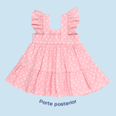 VESTIDO NIÑA 2028 PALO ROSA CRECIENDO BABY