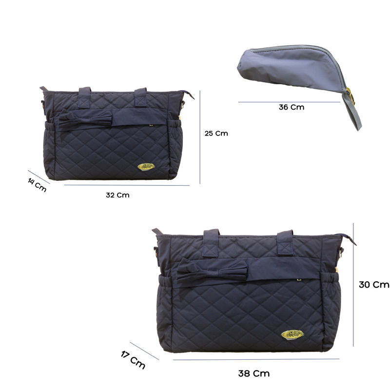 BOLSO PAÑALERA 3 PIEZAS 82302 MUNBE TURQUI