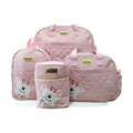 BOLSO PAÑALERA 4PZS 82309 MUNBE ROSADO