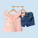 CONJUNTO SHORT BEBÉ NIÑA 50120 FOR BABY