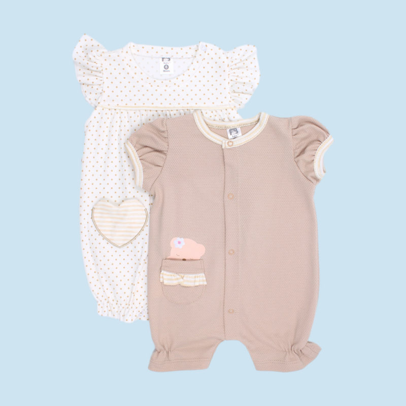 SET MAMELUCOS BEBITA X2 10917 FOR BABY