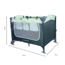 CUNA CORRAL SLEEP ZK005 3 EN 1: COLECHO, CUNA Y CORRAL PARA BEBÉS DE 0 A 3 AÑOS- AZUL-