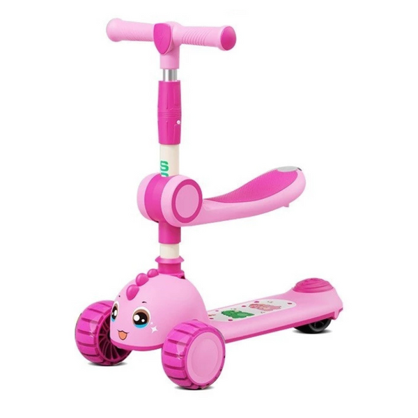 SCOOTER INFANTIL 3 EN 1 XB-238 MUNBE ROSADO