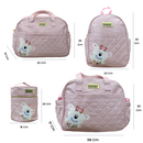 BOLSO PAÑALERA 4PZS 82309 MUNBE ROSADO